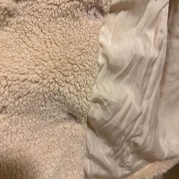 🍃 Free People Teddy Peacoat 🌸 size Medium 🍃 in color Oatmeal 🩷🍃 NWT - Picture 9 of 16